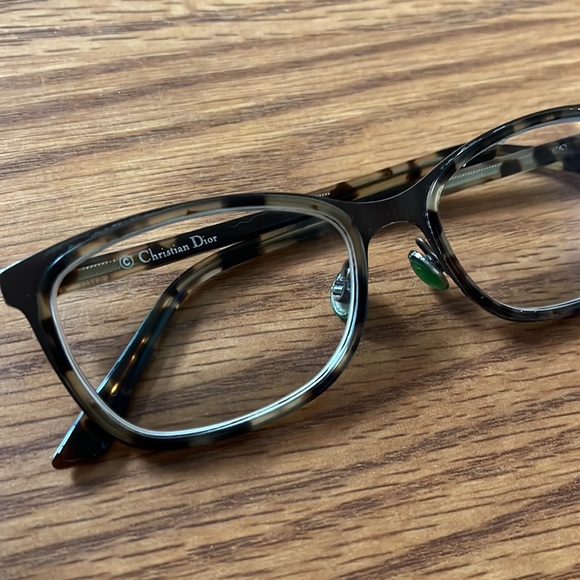 💕 Dior Sexy Hipster glasses nerd frame medium large tortoise optic w/ nose pads - Picture 2 of 8